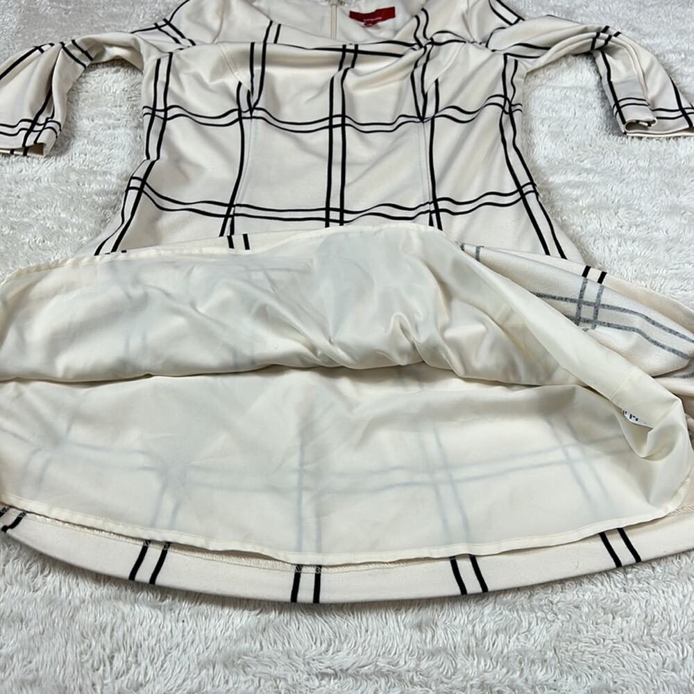 RED Saks Fifth Avenue drop waist windowpane check dress, size 6 - Picture 11 of 12